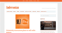 Desktop Screenshot of andersonian.com